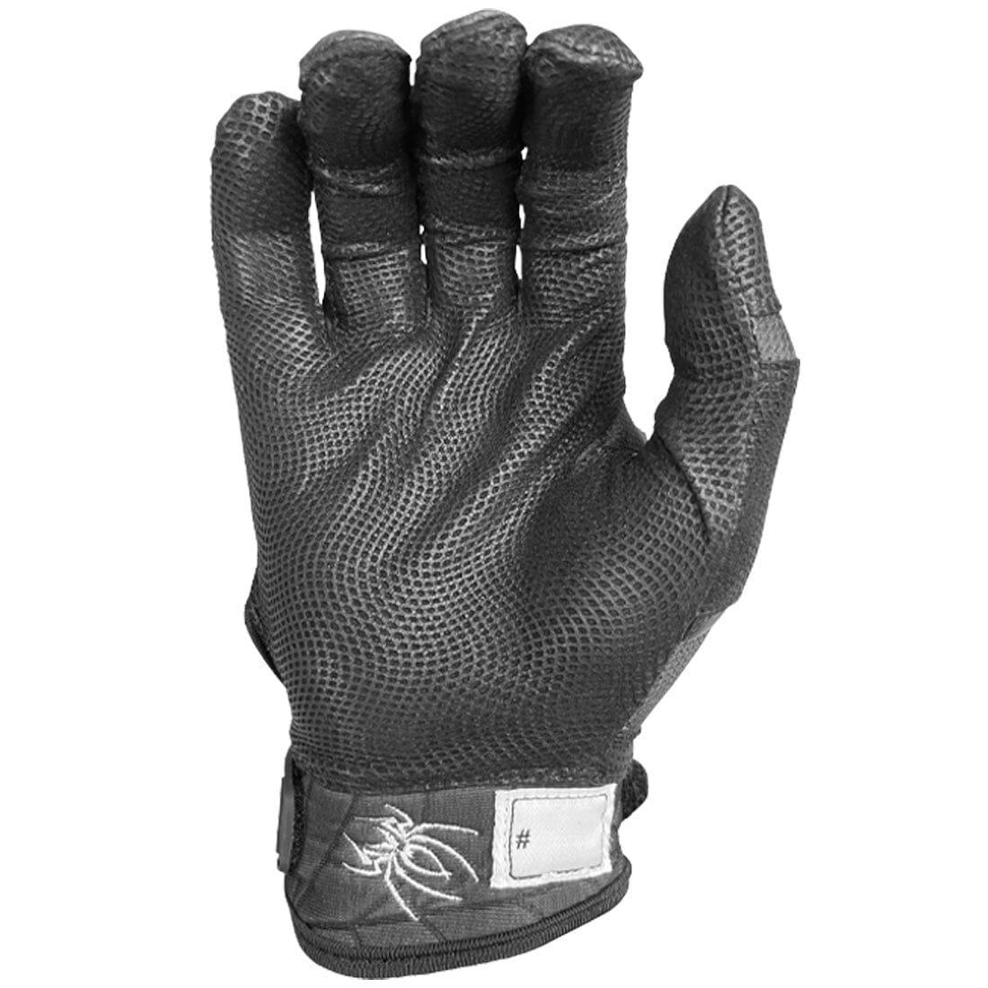 2023 Spiderz Pro Model Batting Gloves: Black/White - Image 3